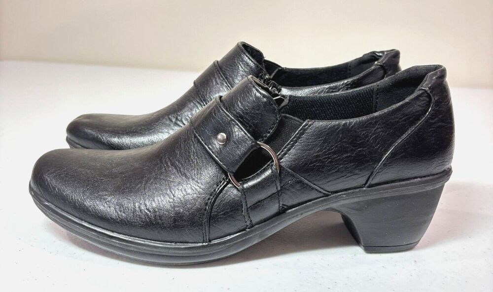Easy Street Ankle Boots Booties Womens 9M Mika Black Comfort Cushioned Buckle